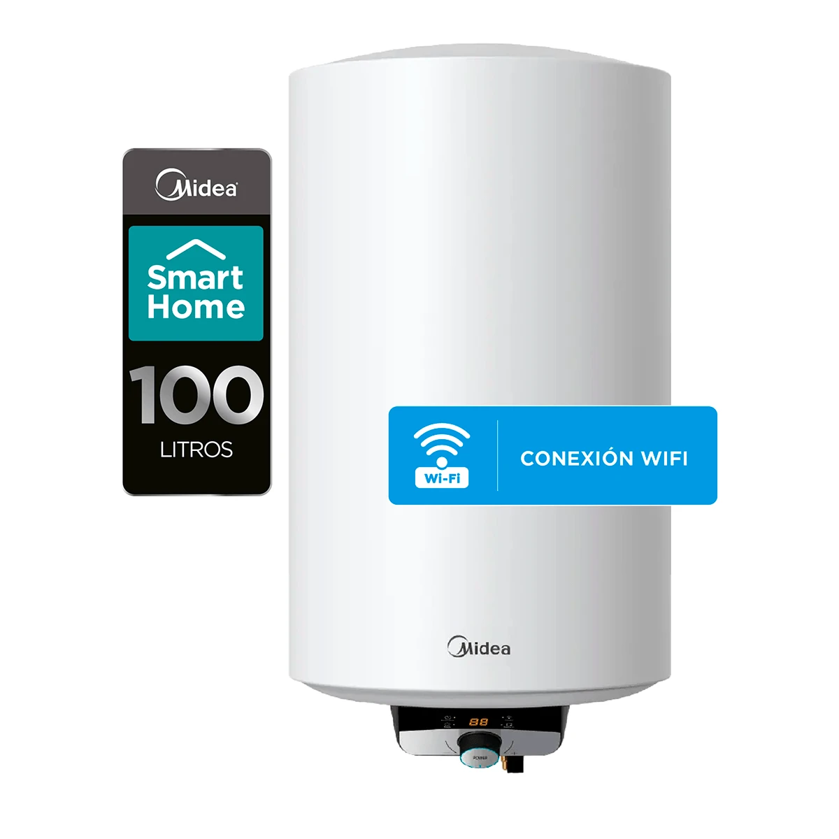 MIDEA Termo Eléctrico 100 litros WiFi